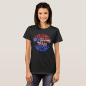 Skydiving Team Onafhankelijkheidsdag Patriottische T-shirt (Voorkant volledig)