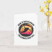Skydiving the Ultimate Trust Herfst Kaart (Gele Bloem)
