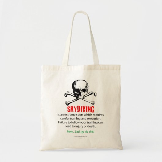 Skydiving Training Tote Bag (Voorkant)