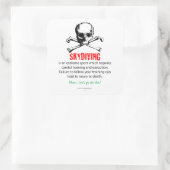 Skydiving Training Vierkante Sticker (Tas)