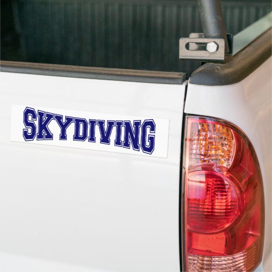 Skydiving University Style Bumpersticker (Op Truck)