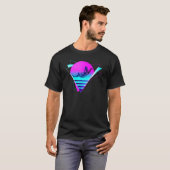 Skydiving Vaporwave Retro Oud T-shirt (Voorkant volledig)