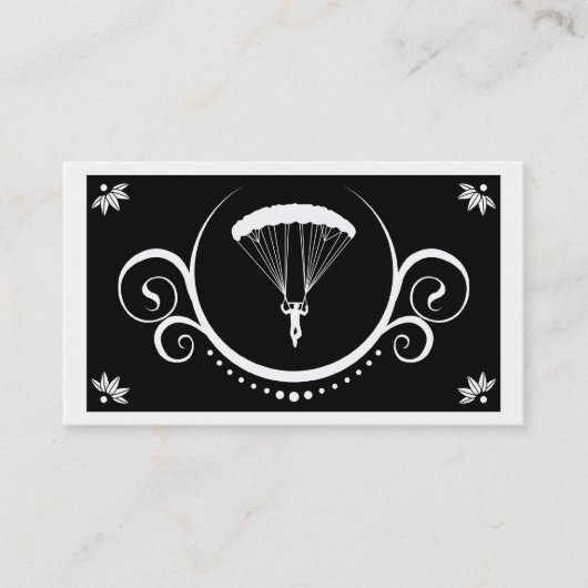 skydiving-verfijning visitekaartje (Voorkant)