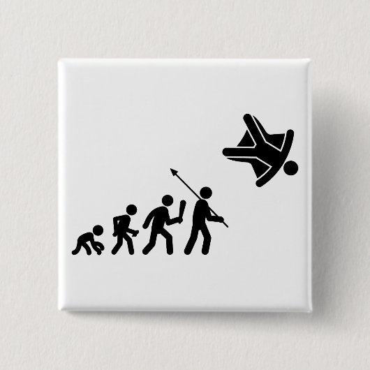 Skydiving Vierkante Button 5,1 Cm (Voorkant)