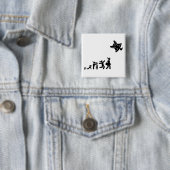 Skydiving Vierkante Button 5,1 Cm (In situ)