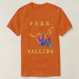Skydiving Vrije Val Extreme Sporten Abstracte Spro T-shirt