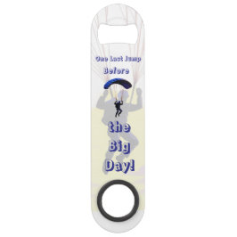 Skydiving vrijgezellenfeest Funny Adventure Thema Speed Flessenopener