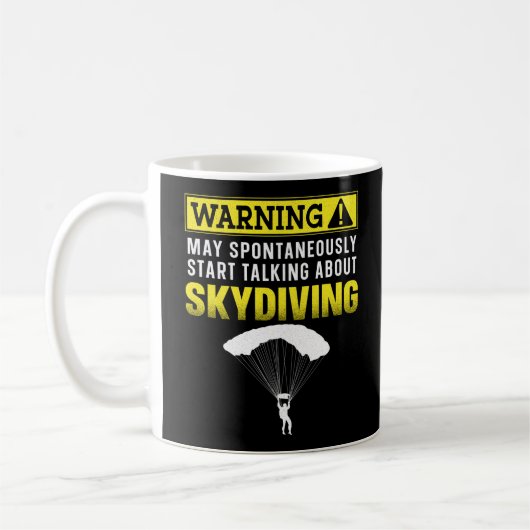 Skydiving Warning (skilifoon) kan spontaan beginne Koffiemok (Links)