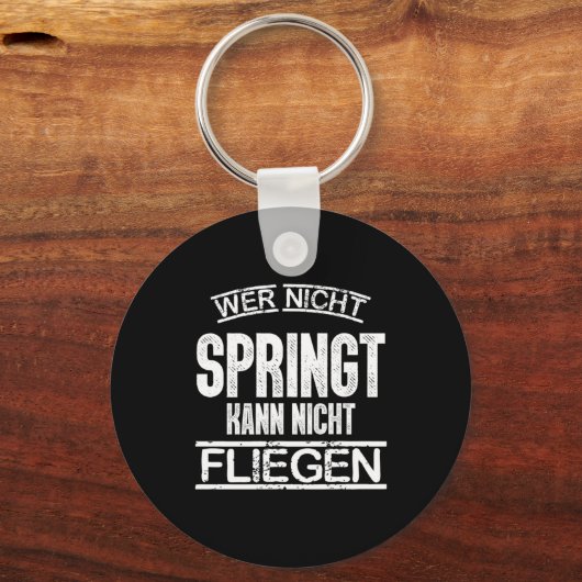 Skydiving Wingfitting Skydivers Paragliding Parach Sleutelhanger (Voorkant)