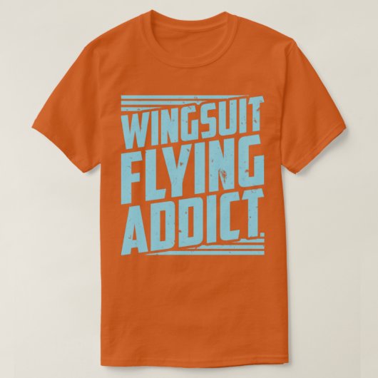 Skydiving Wingsuit Suit Basejumper T-shirt (Design voorkant)