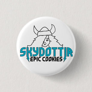 Skydottir Epic Cookies GIRL LOGO Ronde Button 3,2 Cm