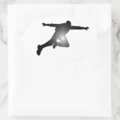 SKYDREAM DE STROOM OVALE STICKER (Tas)