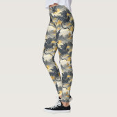 Skydwellers - Zwarte en gouden draken Leggings (Links)