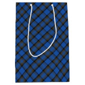 Skye Blue Tartan Pattern Medium Cadeauzakje (Voorkant)