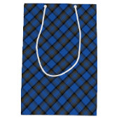 Skye Blue Tartan Pattern Medium Cadeauzakje (Achterkant)