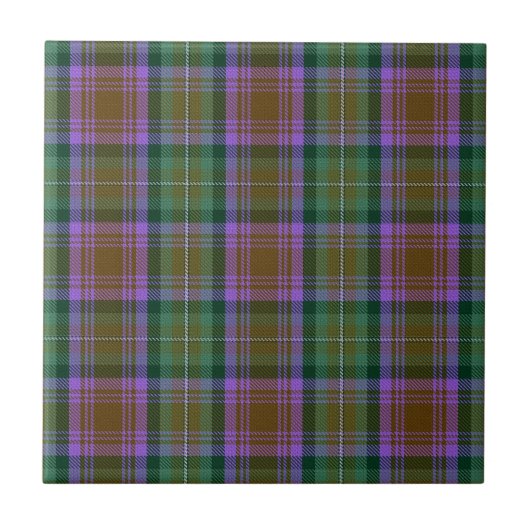 Skye Clan Hunting Tartan Pset Tegeltje (Voorkant)