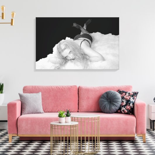 Skye Delamey beer tapijt Canvas Afdruk (Insitu (Woonkamer))