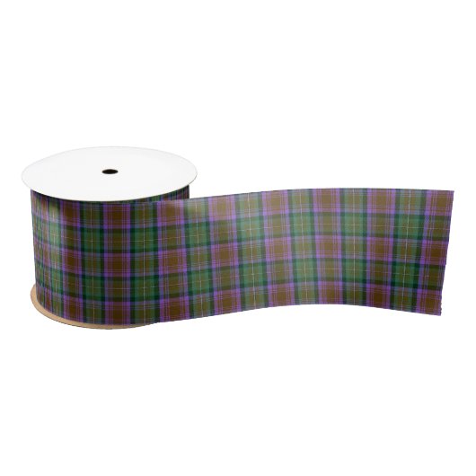 Skye Green Violet Earth Tartan Pset Satijnen Lint (Spoel)