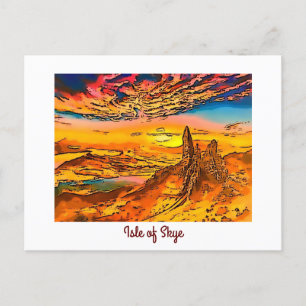Skye old man of storr Scotland Briefkaart