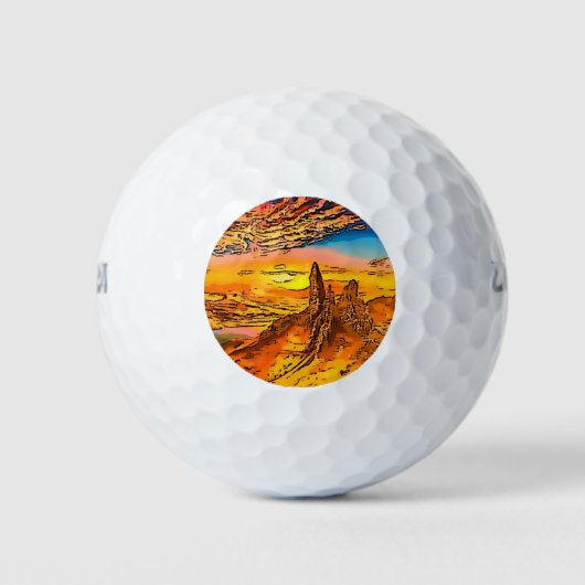Skye old man of storr Scotland Golfballen (Voorkant)