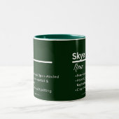 Skye Personalized Name Coffee Mug Tweekleurige Koffiemok (Center)