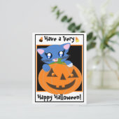 Skye PumpKin Toon Kitten Briefkaart (Staand voorkant)
