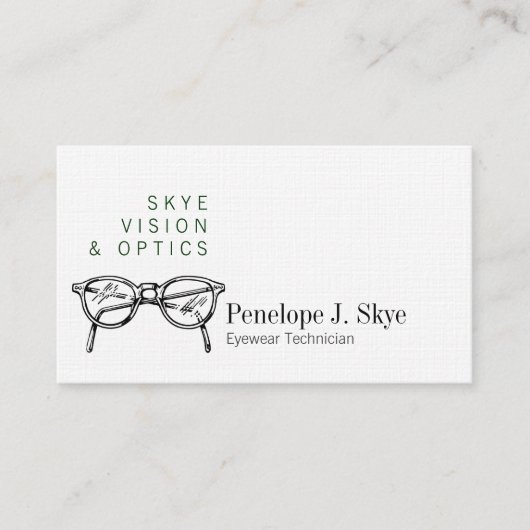 Skye Spectacles Bril Optisch Gezicht Visitekaartje (Voorkant)