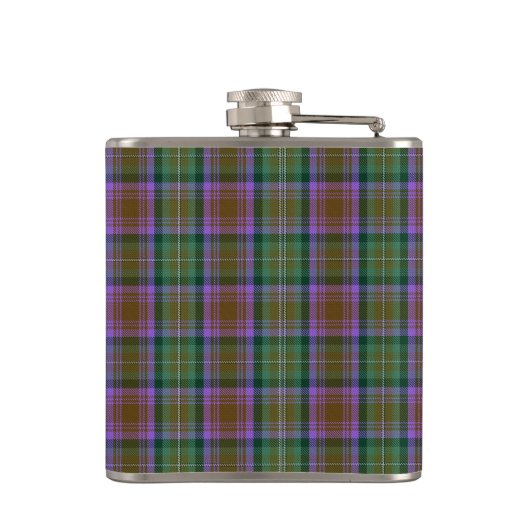 Skye Tartan Plaid Pattern Heupfles (Achterkant)