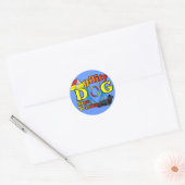Skye_Terrier_Agility Ronde Sticker (Envelop)