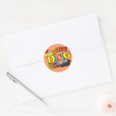 Skye_Terrier_Agility Ronde Sticker (Envelop)