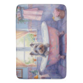 Skye Terrier badtijd gezellig badkamerdecor Badmat (Voorkant Verticaal)