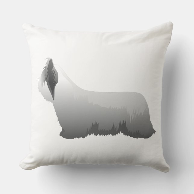 Skye Terrier Basic Breed - Klaar om aan te passen Kussen (Voorkant)