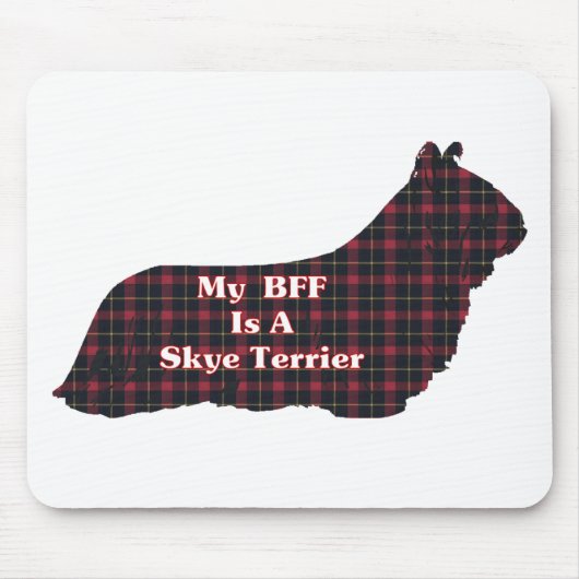 Skye Terrier BFF Gifts Muismat (Voorkant)