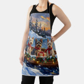 Skye Terrier Christmas Boat Holiday Schort (Insitu)