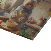 Skye Terrier Cooking in Kitchen Snijplank (Hoek)