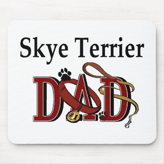 Skye Terrier Dad Gifts Muismat (Voorkant)