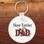 Skye Terrier Dad Gifts Sleutelhanger (Voorkant)