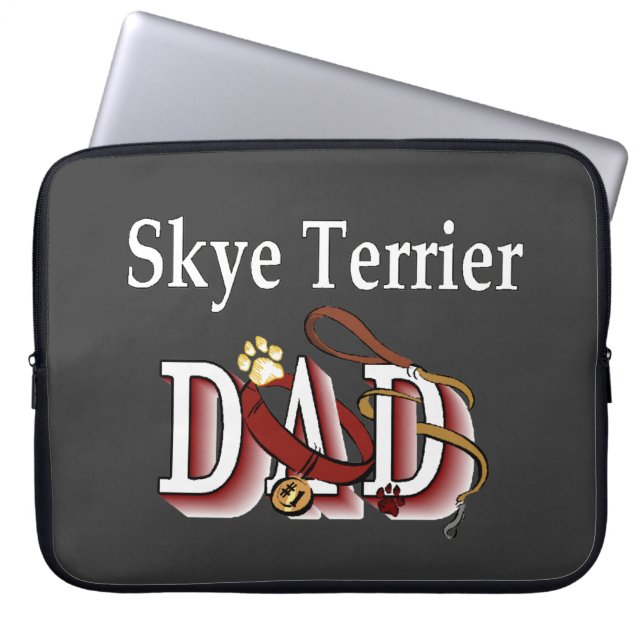Skye Terrier Dad Laptop Sleeve (Voorkant)