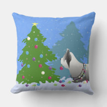 Skye Terrier Decorting kerstboom - Forest