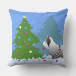 Skye Terrier Decorting kerstboom - Forest Kussen