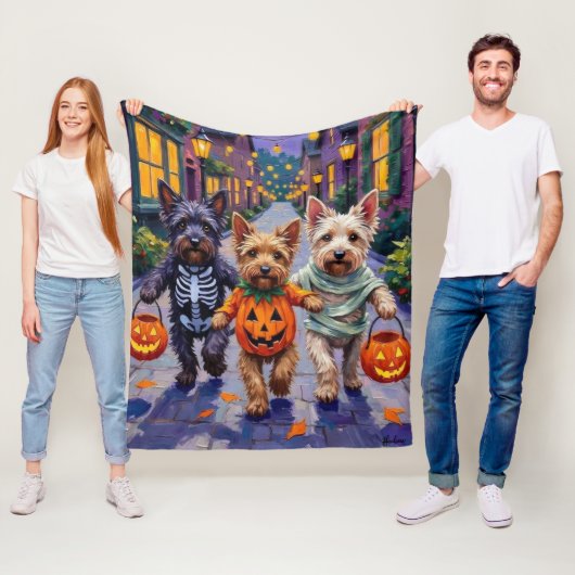 Skye Terrier Halloween Kostuums Fleece Deken (In situ)