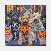 Skye Terrier Halloween Kostuums Magneet (Voorkant)