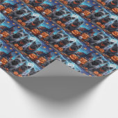 Skye Terrier Halloween Spoken Cadeaupapier (Hoek)