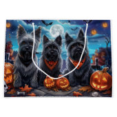 Skye Terrier Halloween Spoken Groot Cadeauzakje (Voorkant)