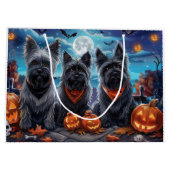 Skye Terrier Halloween Spoken Groot Cadeauzakje (Achterkant)