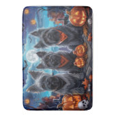 Skye Terrier Halloween Spooky Badmat (Voorkant Verticaal)