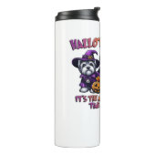 Skye Terrier Halloween Thanksgiving Christmas Clas Thermosbeker (Gedraaid links)