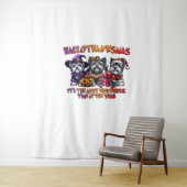 Skye Terrier Halloween Thanksgiving Christmas Clas Wandkleed (In situ)