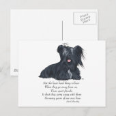 Skye Terrier Herinnering Briefkaart (Voorkant / Achterkant)