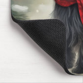 Skye Terrier Hond in Sneeuw Kerstmis Muismat (Hoek)